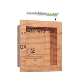 Populaire Niche de Douche + Led Schlüter Kerdi Board NLTP 305x305mm Blanc Neutre