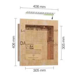 Niche de Douche + Led Schlüter-Kerdi-Board-NLT 305 x 305 mm Promotion
