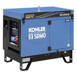 Super Prix Groupe Électrogène Triphasé 6,5kVA Kohler Diesel 6500 TA Silence C5