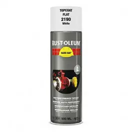 Peinture de Retouche Top Coat Rust-Oleum Blanc Mat Aérosol 500 ml Commande En Gros