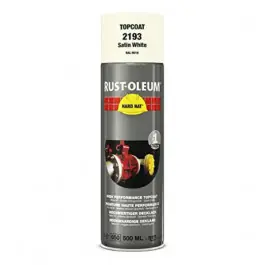 Peinture de Retouche Top Coat Rust-Oleum Blanc Satine Aérosol 500 ml Retour Gratuit