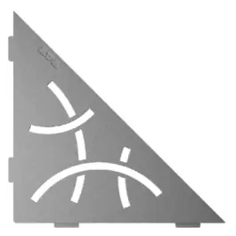 Nouvel Arrivage Etagère d‘Angle de Douche Schlüter-Shelf-E-S1 Curve 210x210mm Etain