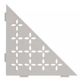Achat Immédiat Etagère d‘Angle de Douche Schlüter-Shelf-E-S1 Floral 210x210mm Grège