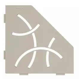 Etagère d‘Angle de Douche Schlüter-Shelf-E-S2 Curve 195x195mm Crème Top Vente