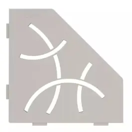 Etagère d‘Angle de Douche Schlüter-Shelf-E-S2 Curve 195x195mm Grège Satisfait Ou Remboursé