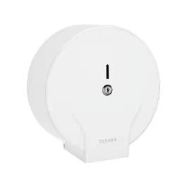 Distributeur de Papier WC Jumbo Delabie 400 m Acier Laqué Blanc 2910 Expédié Aujourd'hui