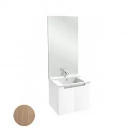 Dernier Modèle Meuble salle de bain Struktura J.Delafon 60 cm/portes Merisier Romana