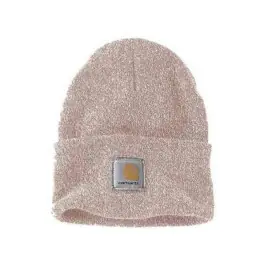Prix Bas Bonnet Carhartt Watch Hat A18 Ash Rose Marshmallow