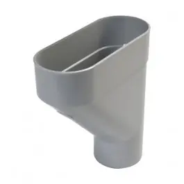 Offre Limitée Jambonneau PVC pour Gouttière demi-ronde Gris Nicoll, d 100 mm