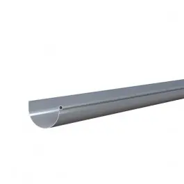 Gouttière PVC demi-ronde à coller MEP 25 cm Ref 254G Gris, long. 4m Commander Vite