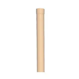 Vente Directe Dauphin Cylindrique Droit Acier galvanisé L 1m ⌀ 100 mm, Sahara