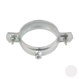 Acheter Direct Collier de Descente à Embase 7/150 ⌀ 100 cm + Vis, Blanc pierre x 25
