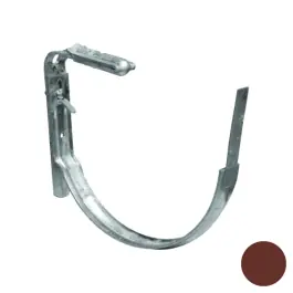 Crochet Gouttière 1/2 ronde Negrafix® Bac dev 25cm B14 RAL 8012 x 25 Dernier Modèle