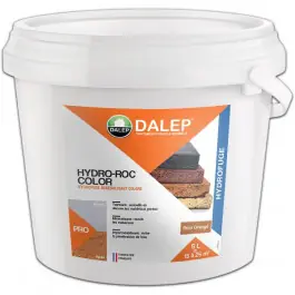 Vente Directe Hydrofuge Coloré Minéralisant Dalep Hydro-Roc Color Brun Orangé 5L