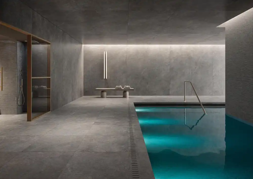 Pas Cher Carrelage effet LIMESTONE DARK 80X80 rectifié
