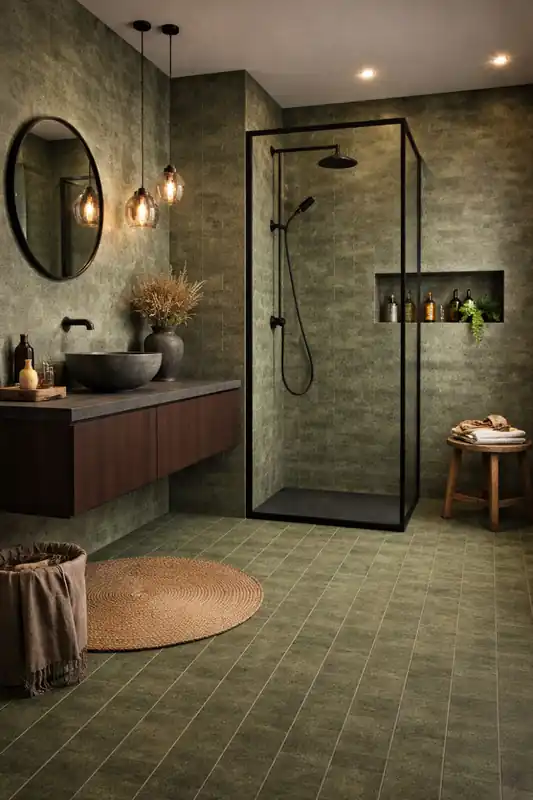 Carrelage intérieur sol et mur grès cérame JAZBA GREEN 6X24,6 Offre Du Jour