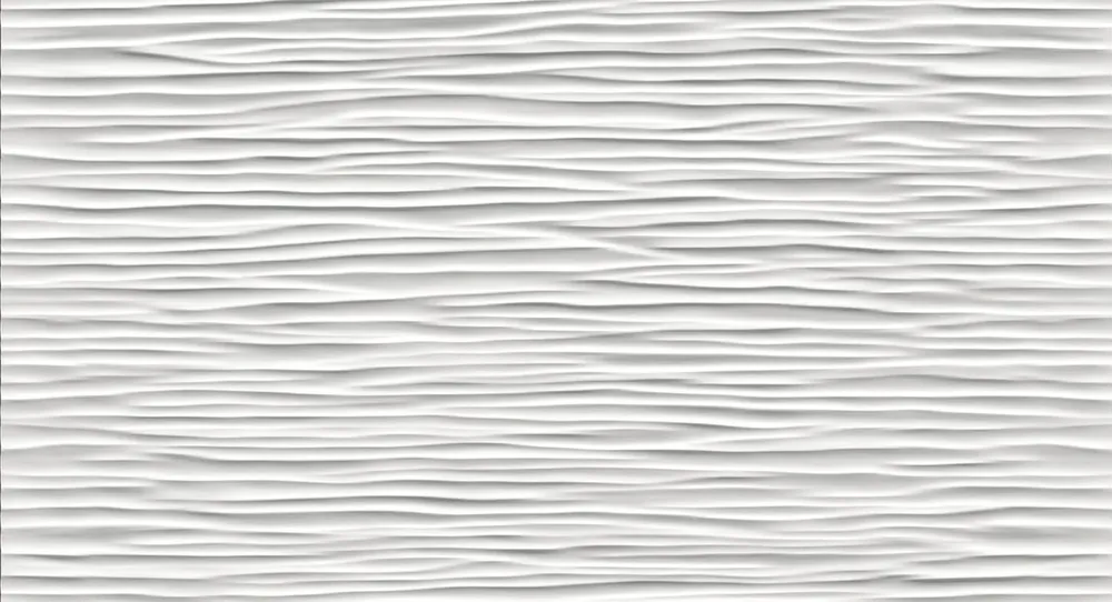 Carrelage 3D Blanc Wind 56x30,5x0,95 cm Mat Cavaro - Mur intérieur Nouvelle Collection