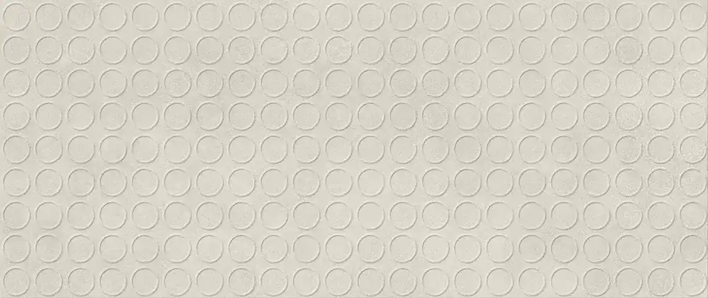 Pas Cher Carrelage effet Béton 3D Gris Perle Circles 120x50x1 cm Mat Stavira - Mur intérieur