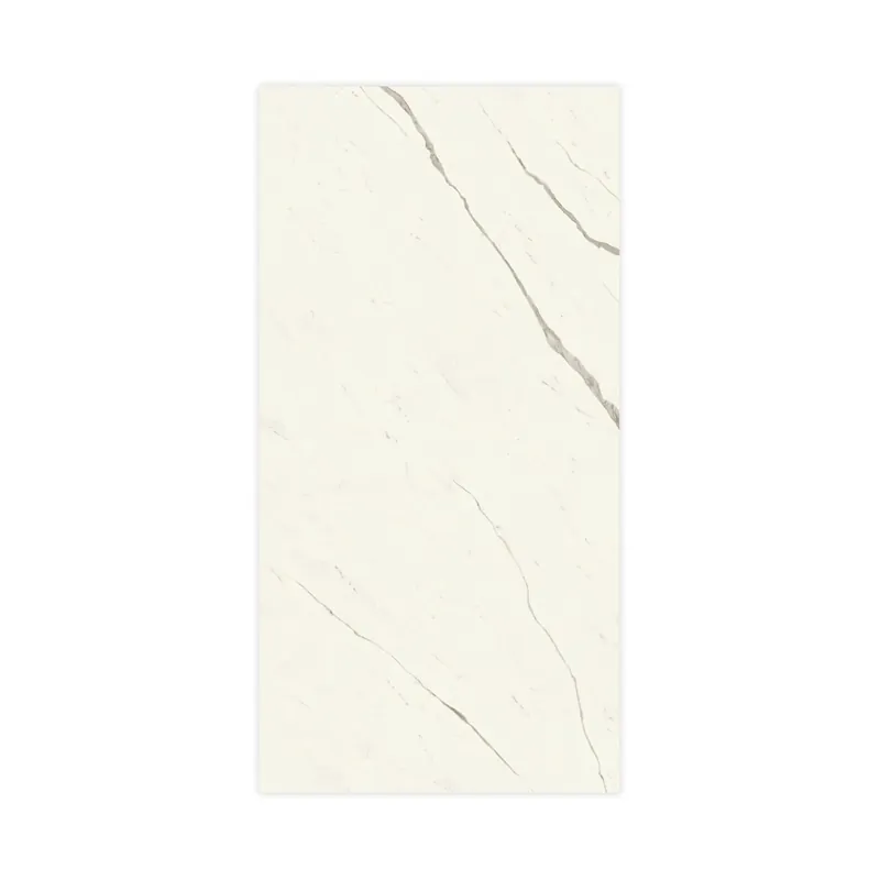 Carrelage effet Marbre Blanc Calacatta Alba 240x120x0,9 cm Brillant Montira - Mur intérieur Populaire
