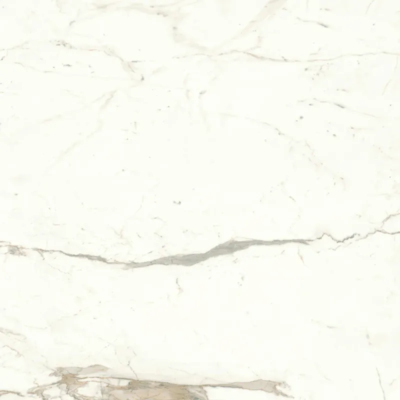 Carrelage effet Marbre Blanc Calacatta Prima 120x120x0,9 cm Mat Faventa - Sol et mur intérieur Petit Prix