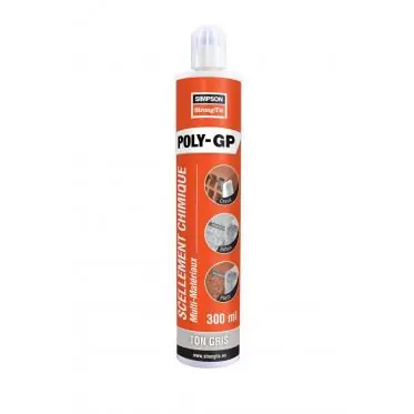 Scellement chimique résine polyester - Gris 300 ml (pièce) Vente Directe