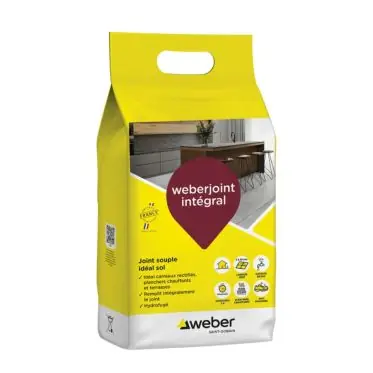 Commander Maintenant Weberjoint Integral - pour carrelage et travertin, plancher chauffant Weber - 5 kg