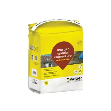Webercel Tuile gris clair - mortier pour couverture (5kg) Nouvelle Collection