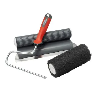Kit Enduit au Rouleau 180 mm + Lame Inox 30 cm pour Application Rapide et Lissage Homogène Remise