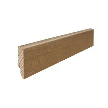 Plinthe Parquet HARO à Emboîter 16x58 mm 2,2 m Plaquée Chêne Fumé Léger Invisible Huilée Prix Cassé