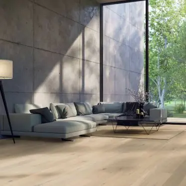 Bon Plan Parquet contrecollé HARO 2500 Chêne Blanc Clair Universal Brossé NaturaLin plus 2V - 12×180×2200 mm