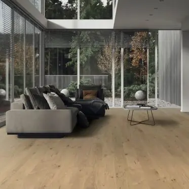 Marque Parquet Contrecollé HARO 2500 Chêne Invisible Universal Brossé NaturaDur 2V - 12×180×2200 mm